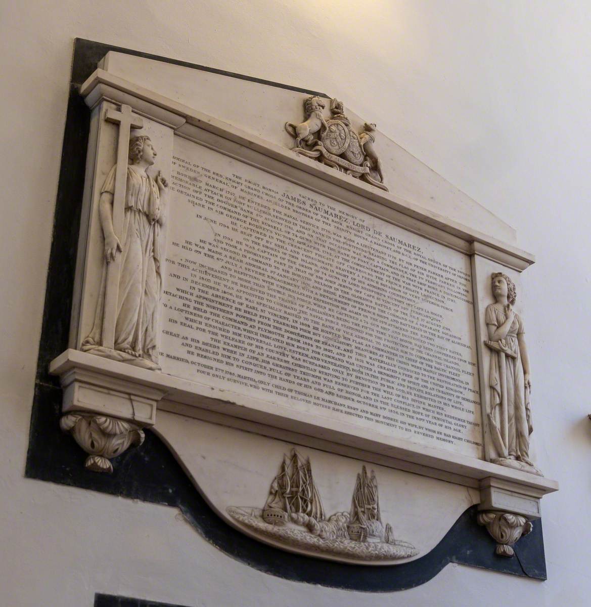 Monument to Rt Hon. James Saumarez, Lord de Saumarez