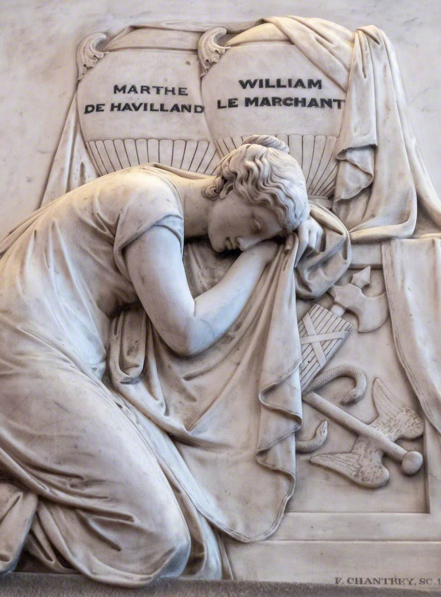Monument to William le Marchant and Marthe de Havilland
