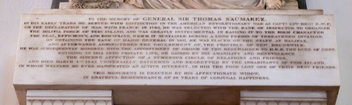 Monument to General Sir Thomas Saumarez