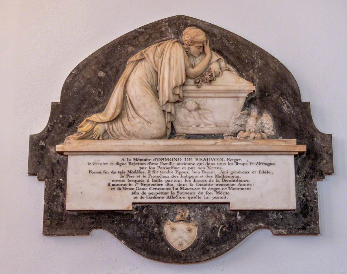 Memorial to Osmond de Beauvoir