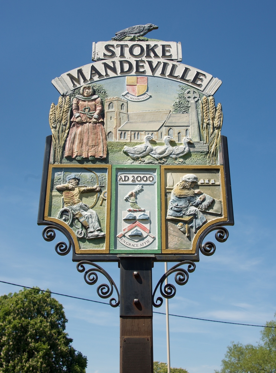 Stoke Mandeville Millennium Sign