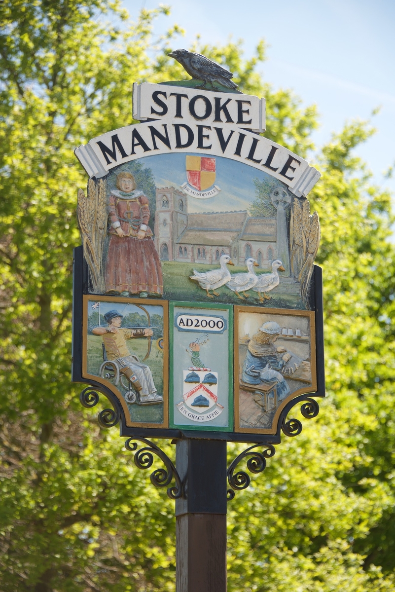 Stoke Mandeville Millennium Sign