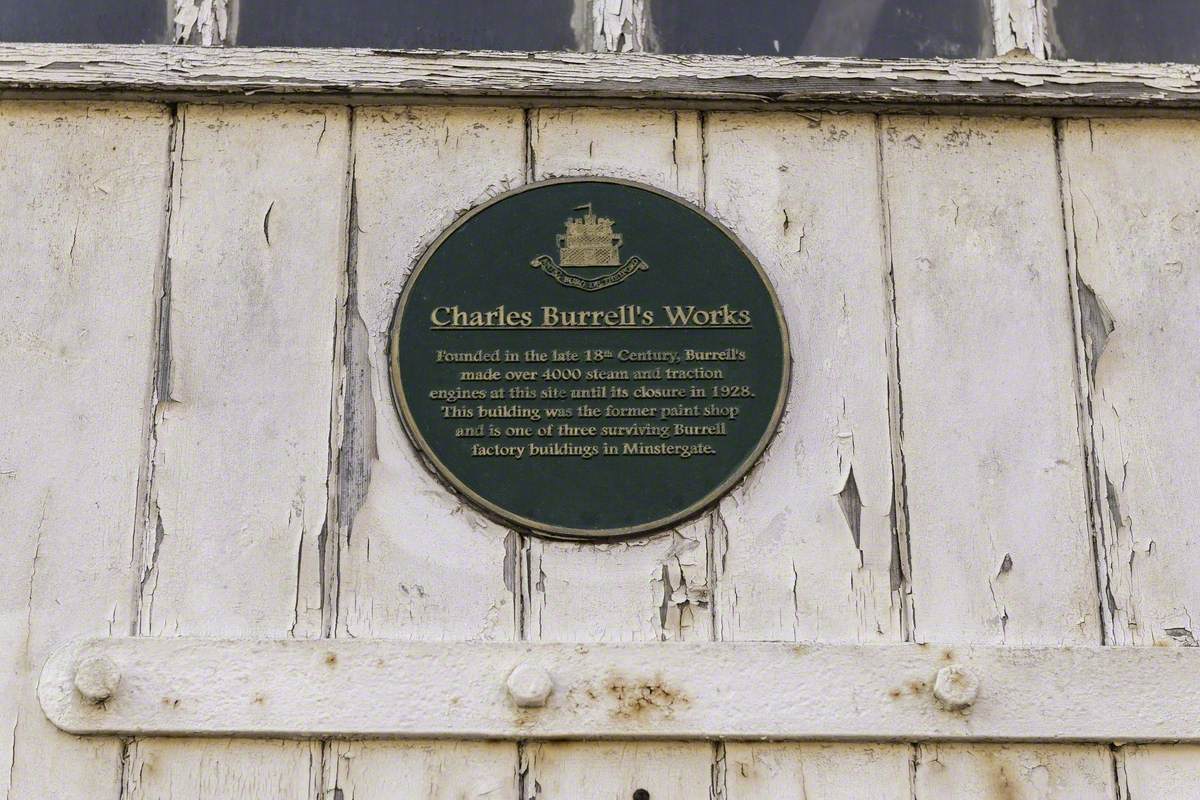 Plaque on Burrell Steam Museum