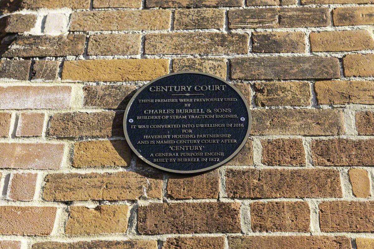 Plaque on Burrell Steam Museum