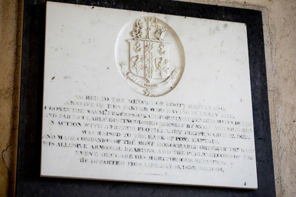 Memorial to Booty Harvey (d.1833)