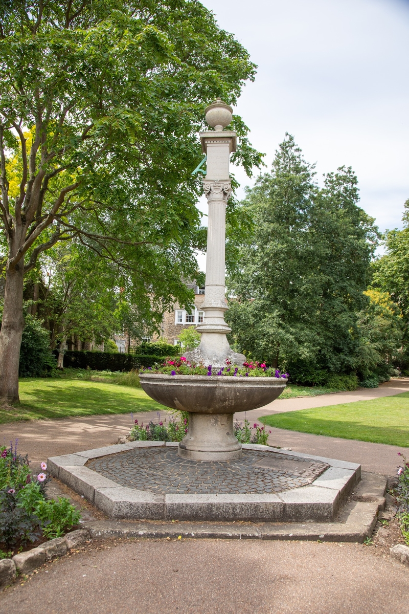 Drinking Fountain and Sundial