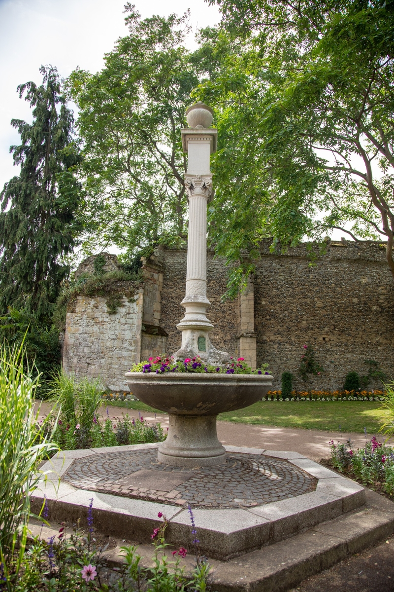 Drinking Fountain and Sundial