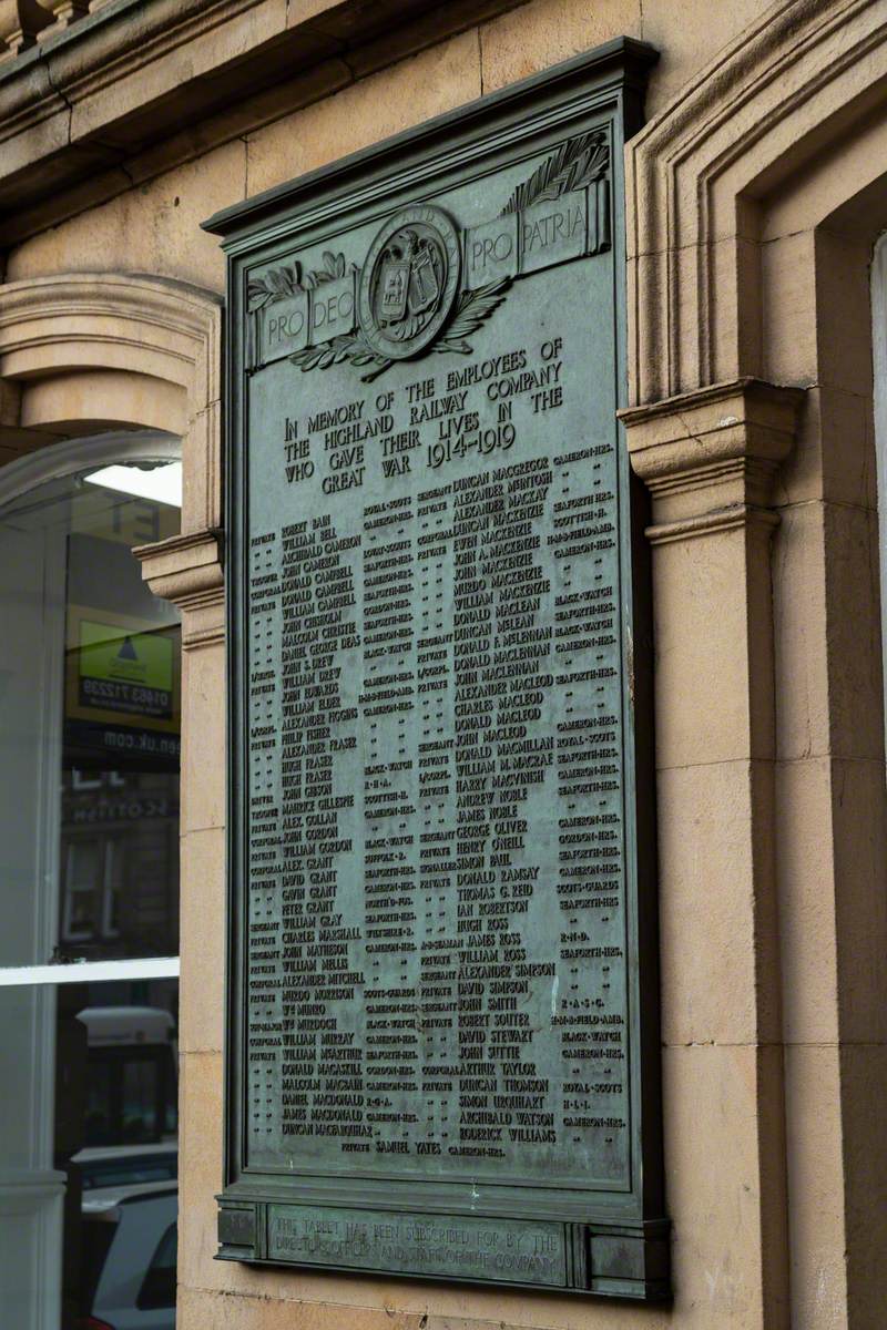 Highland Railway Company Memorial