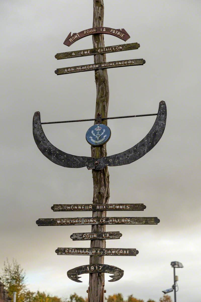 Cambrai Cross (4th Battalion Seaforth Highlanders War Memorial)