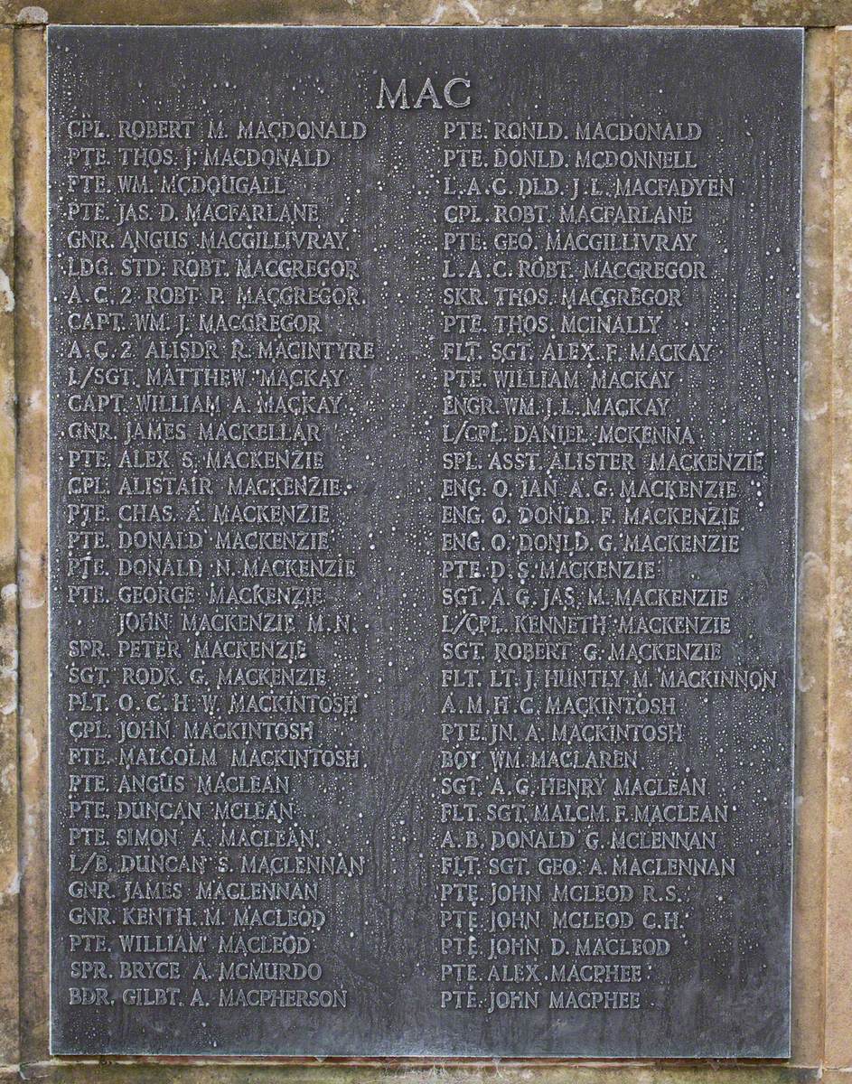 Inverness Great War Memorial