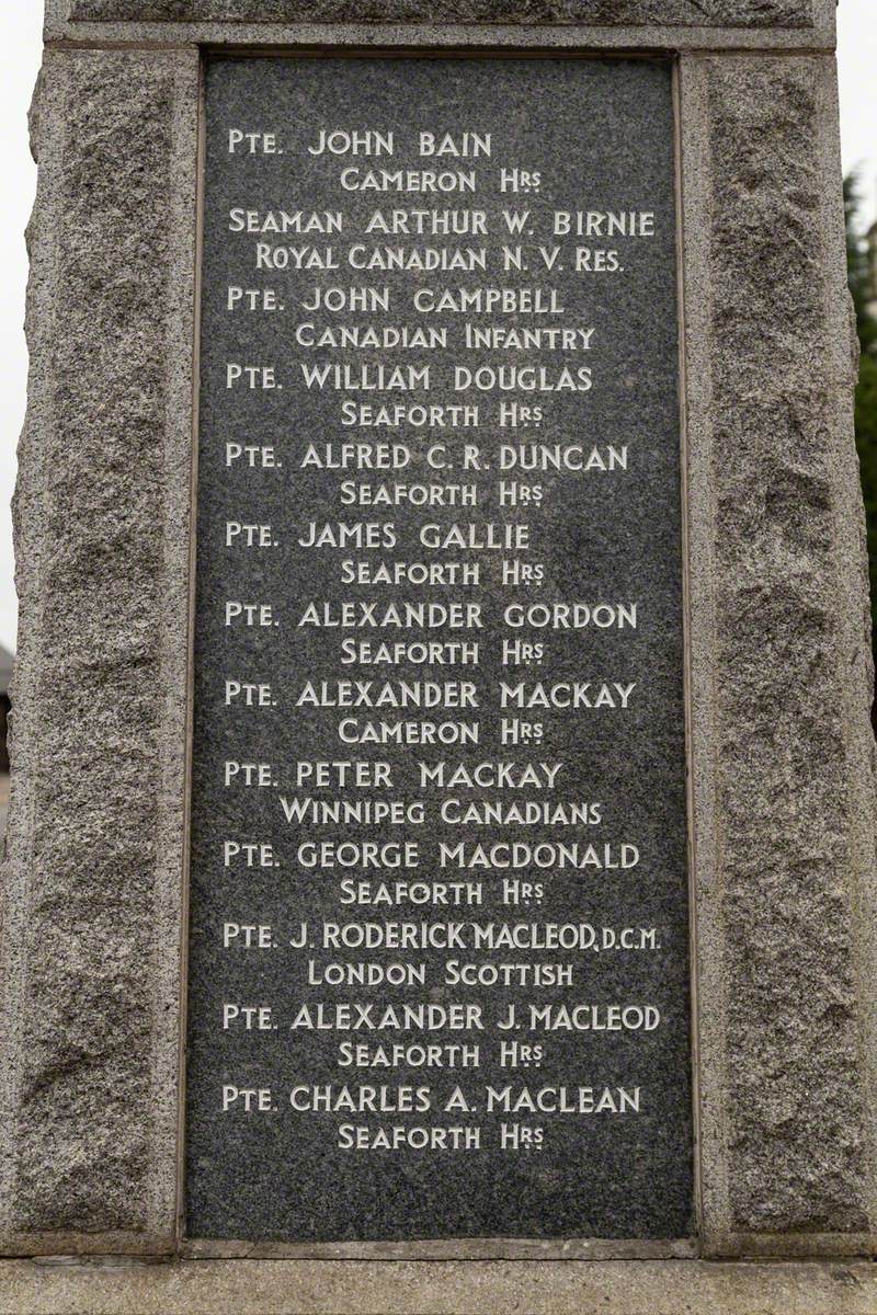 Seaforth Highlanders Memorial