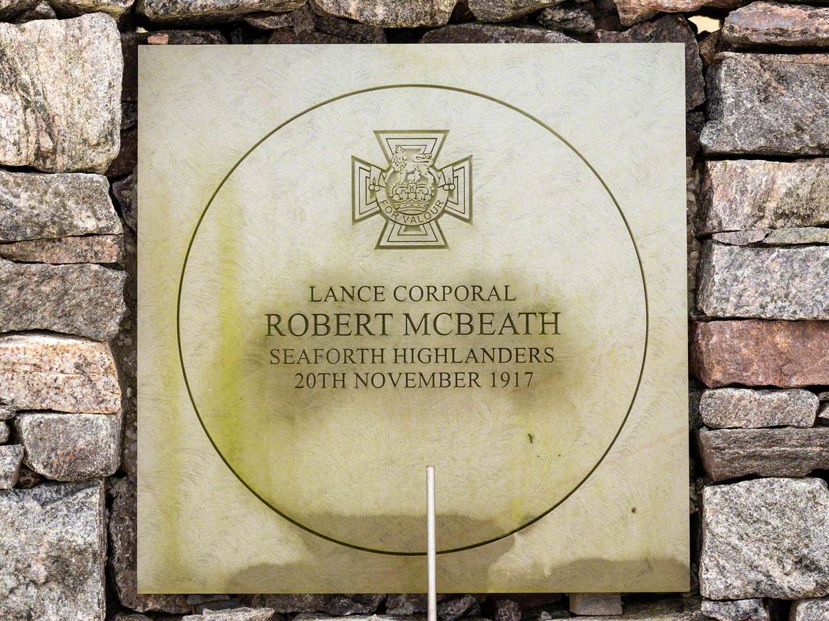 Memorial for Robert Gordon Macbeath (1898–1922), VC