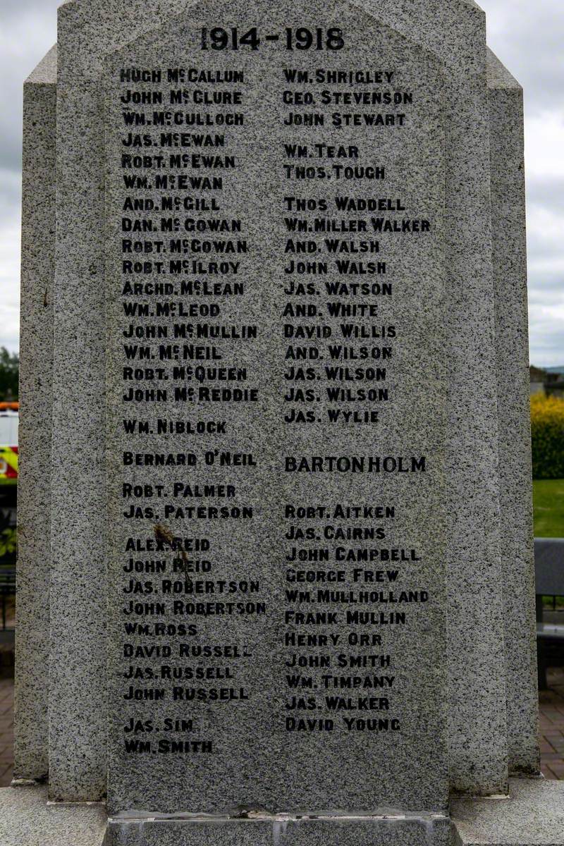 Kilwinning and Bartonholm War Memorial