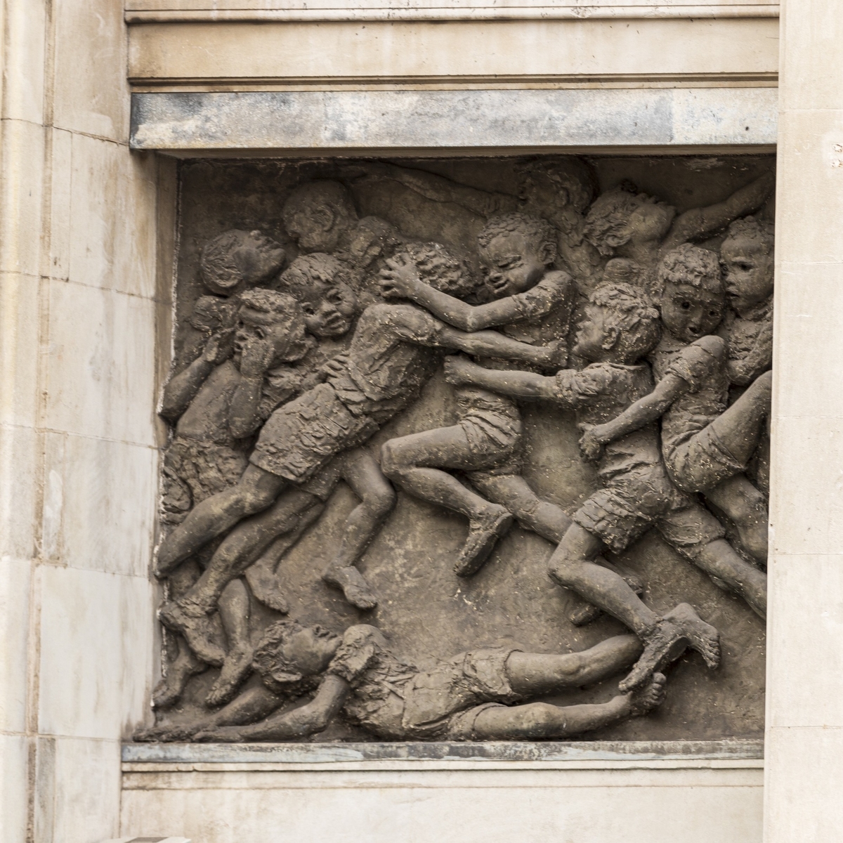 Children Fighting, Baby in a Pram, Children Playing Reliefs