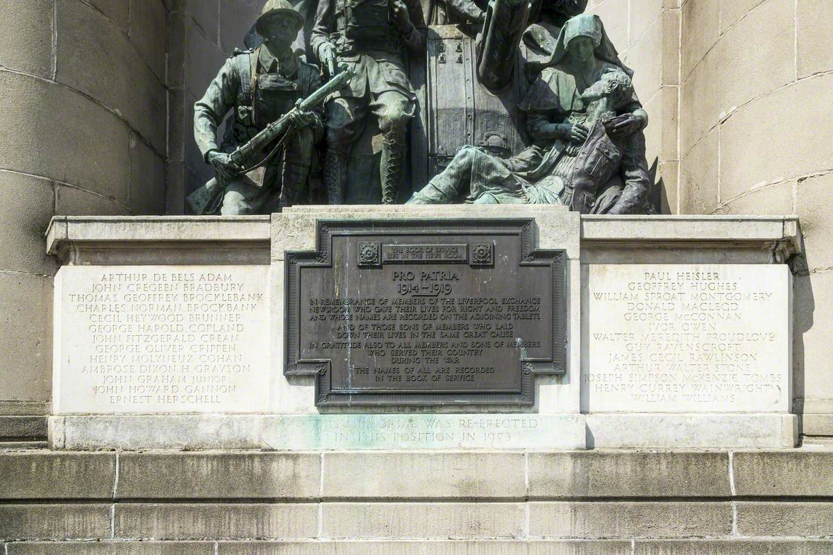 News Room War Memorial, Mother and Child, and Father and Child