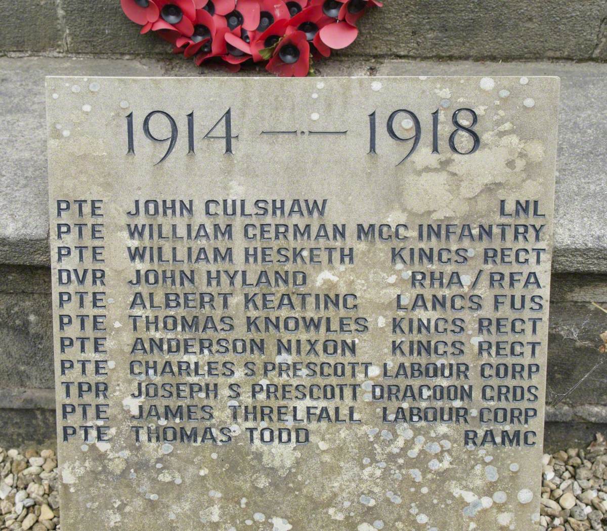 War Memorial Halsall Ormskirk