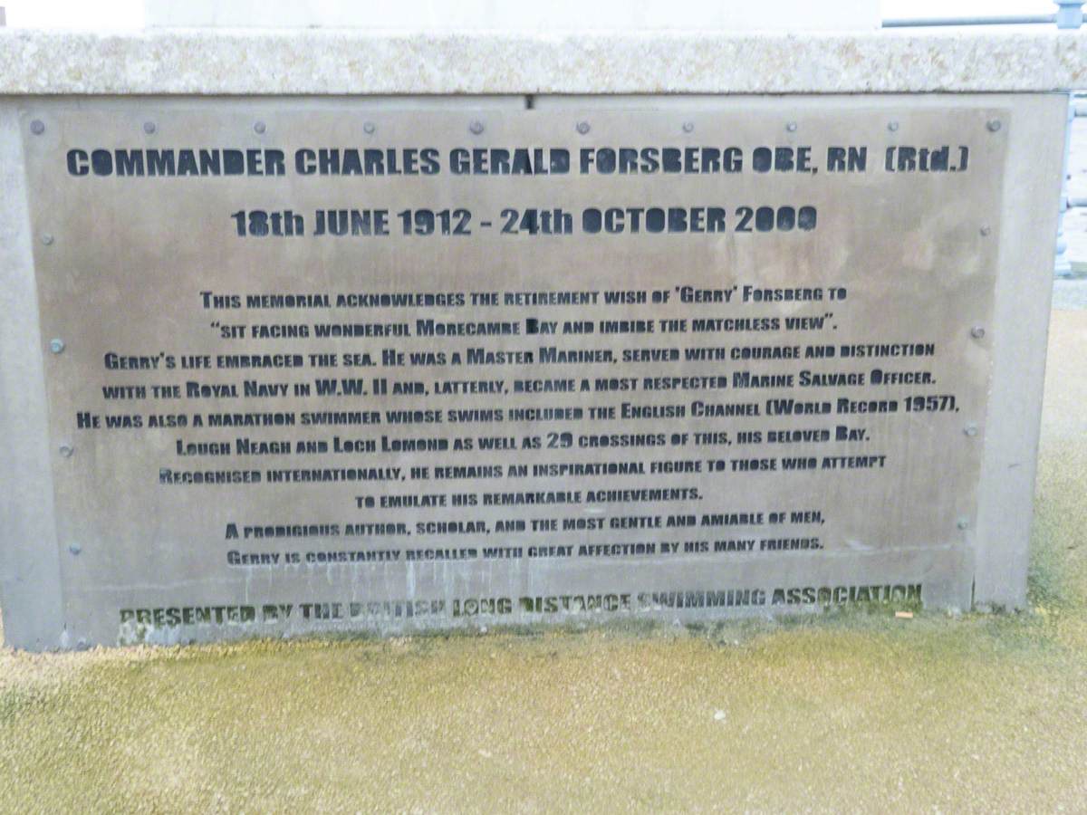 Memorial to Commander Gerald Forsberg (1912–2000)