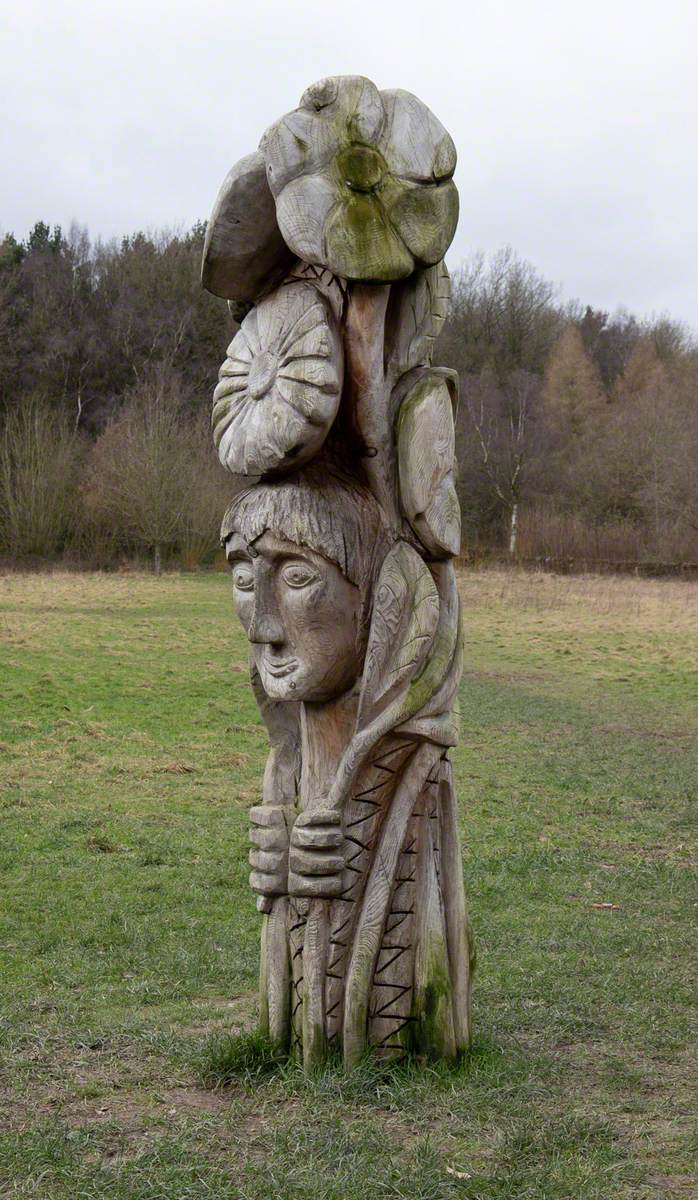 Head and Flower Totem