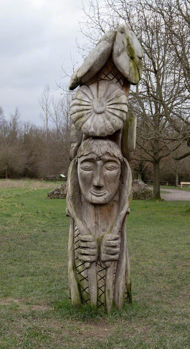 Head and Flower Totem