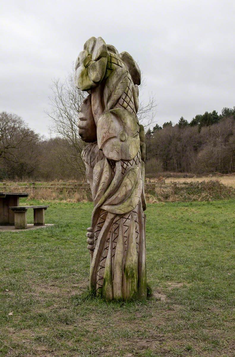 Head and Flower Totem