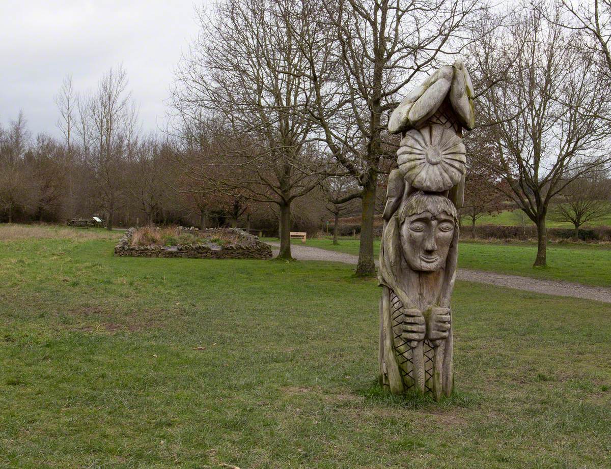 Head and Flower Totem