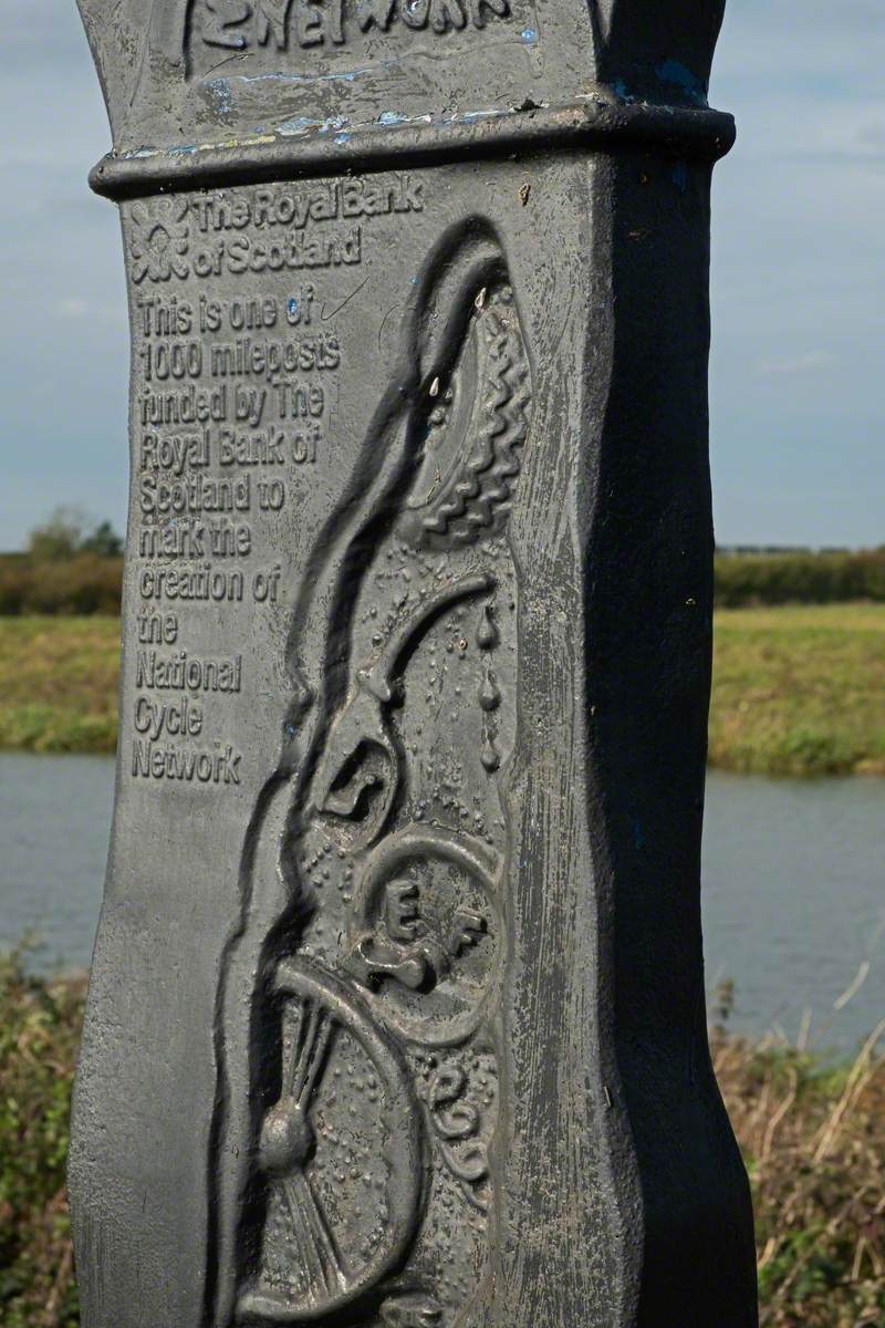 Fiskerton Sustrans sign