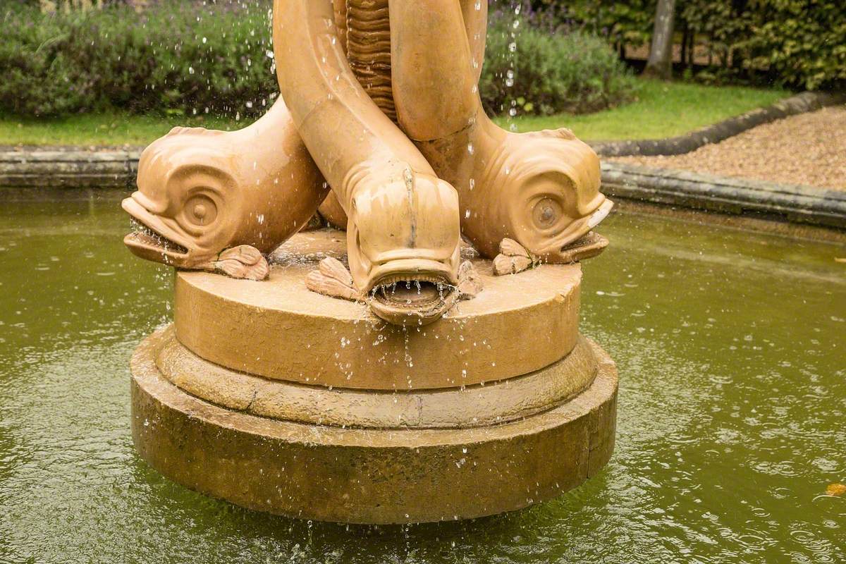 Baroque Dolphin and Conch Fountain