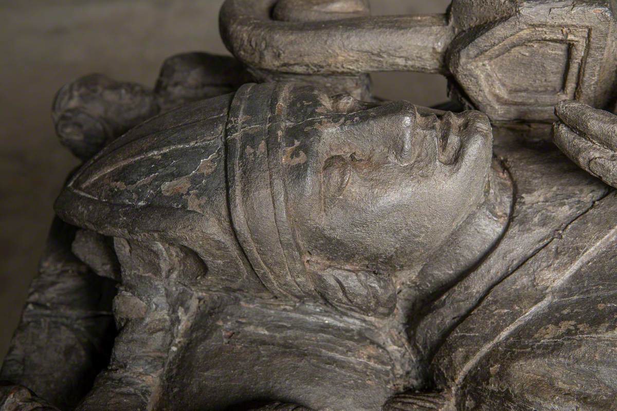 Tomb Carving (Possibly Saint Ronan)