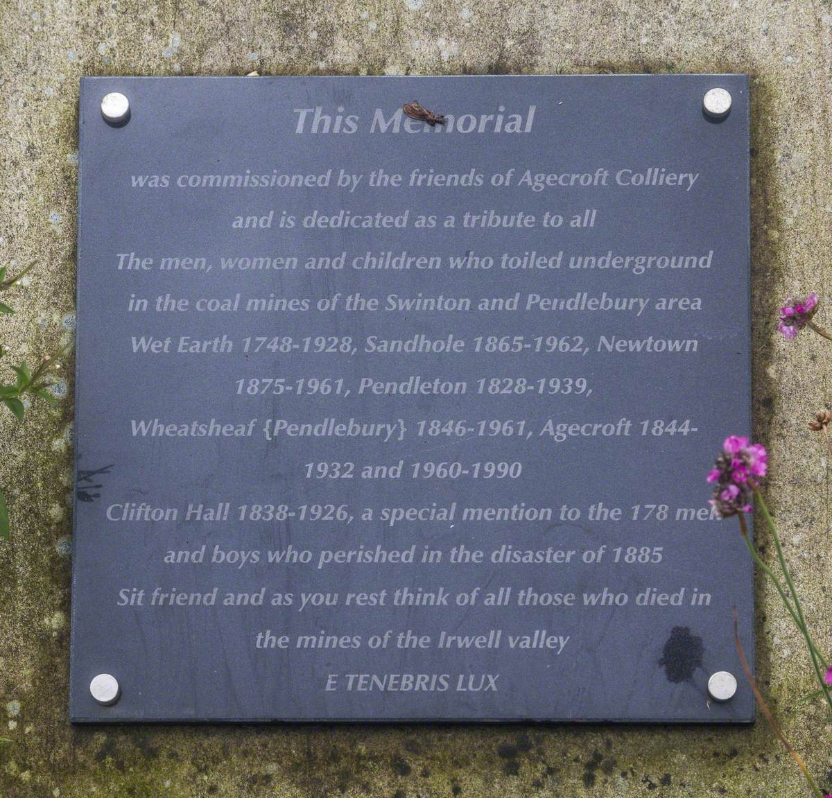 Agecroft Colliery Memorial Bench