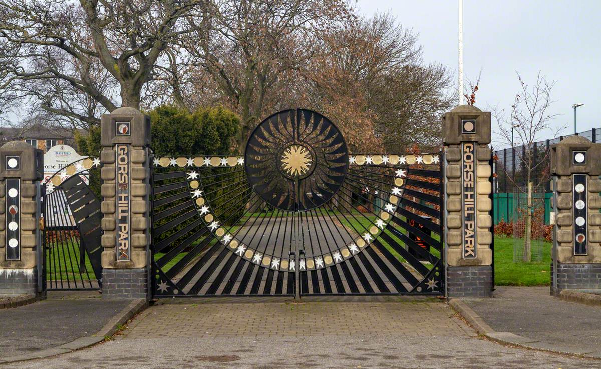 Gorse Hill Park 1998 Entrance Gates and Railings