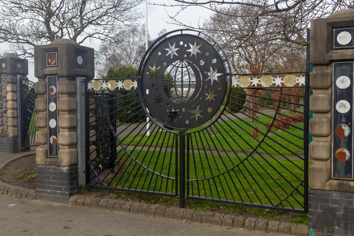 Gorse Hill Park 1998 Entrance Gates and Railings