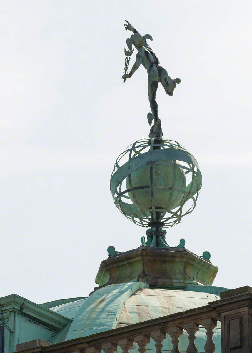 Statue of Mercury on Globe