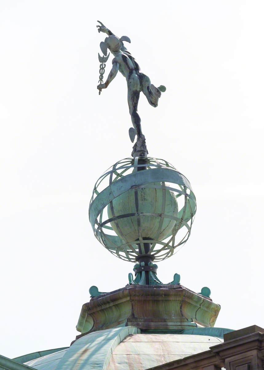 Statue of Mercury on Globe