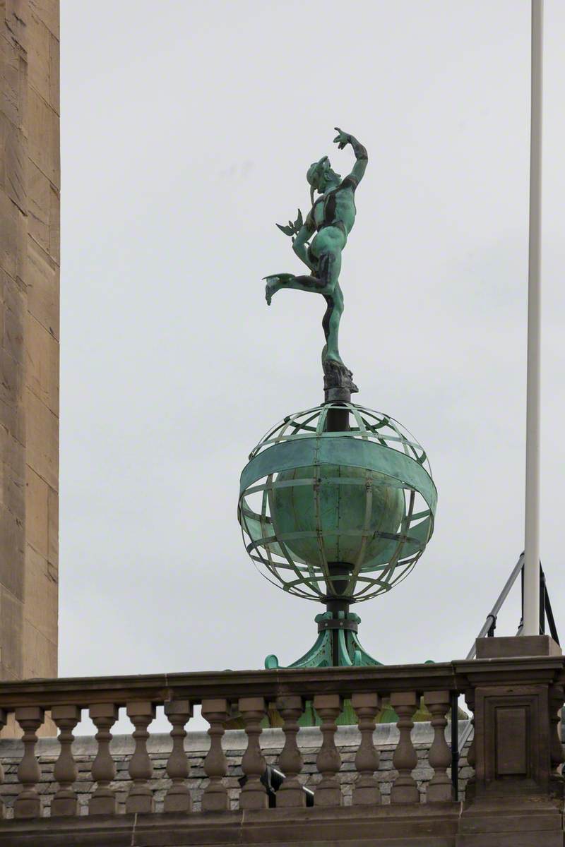 Statue of Mercury on Globe