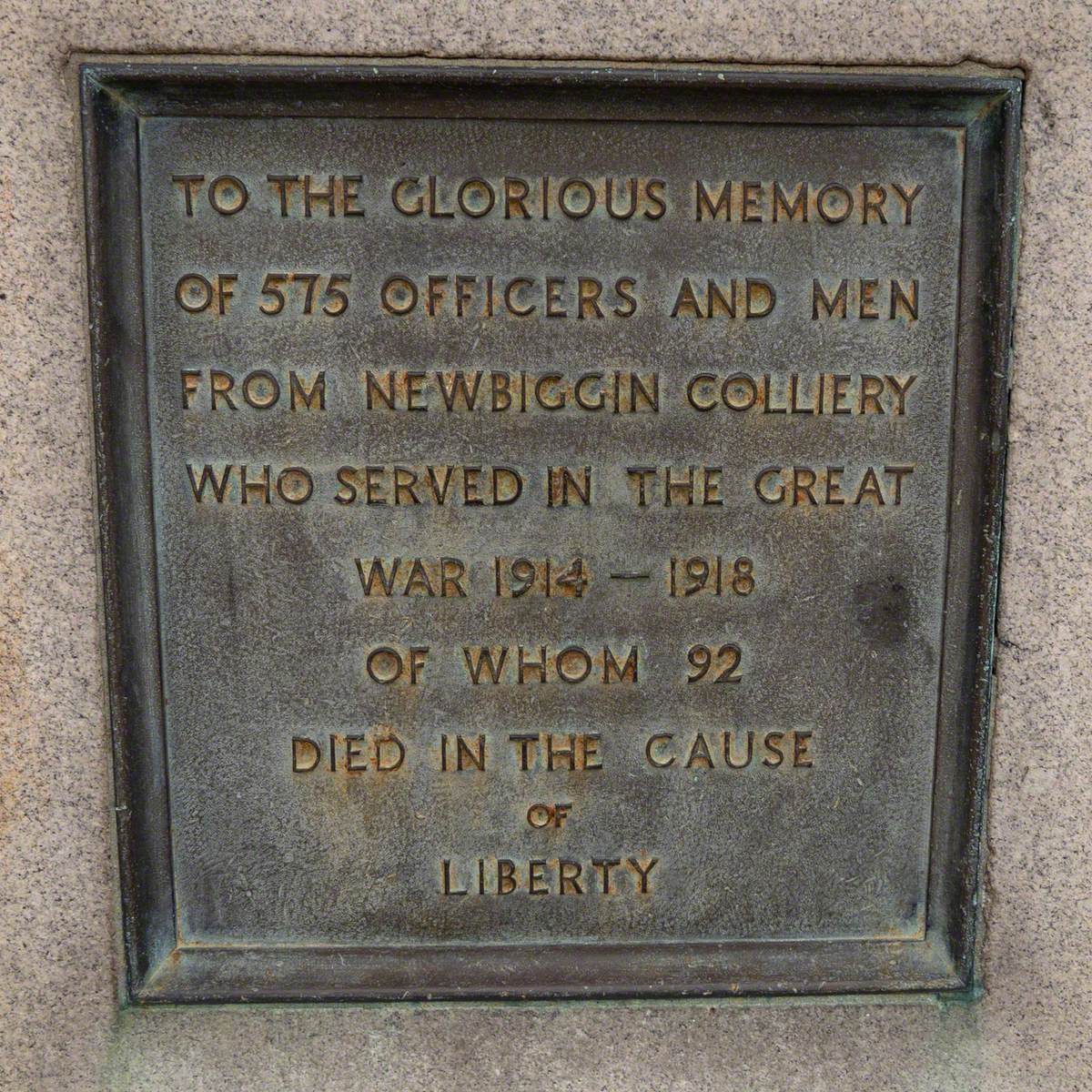 Newbiggin Colliery War Memorial