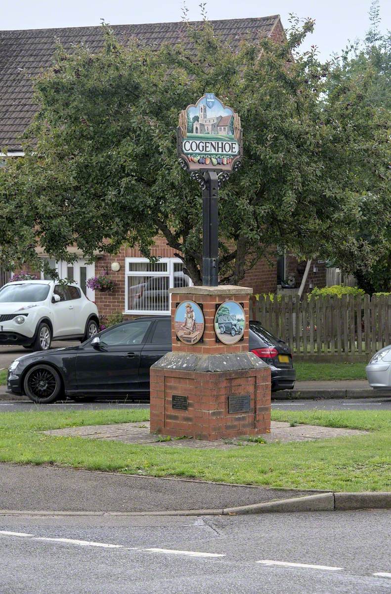 Millennium Monument and Cogenhoe Village Sign