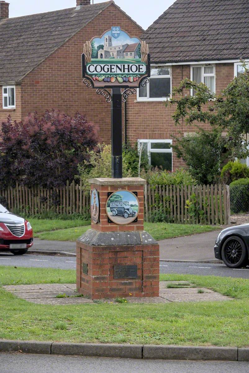 Millennium Monument and Cogenhoe Village Sign