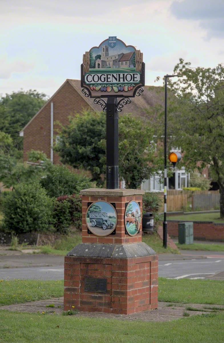 Millennium Monument and Cogenhoe Village Sign