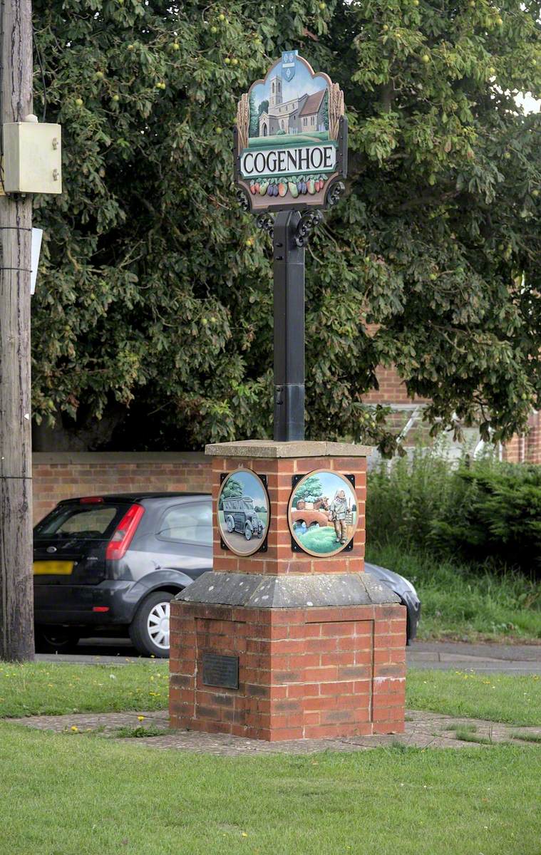 Millennium Monument and Cogenhoe Village Sign