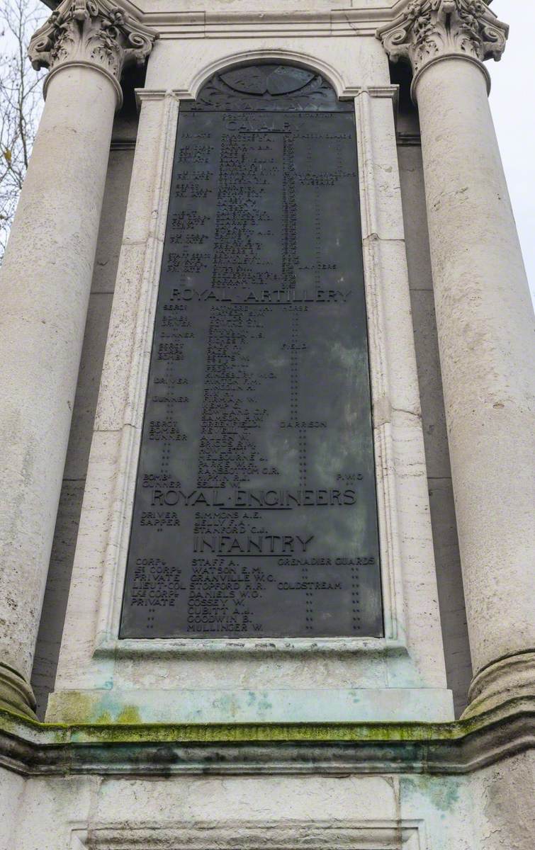 Peace, Boer War Memorial