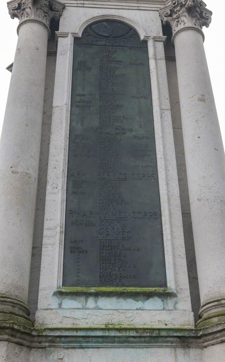 Peace, Boer War Memorial