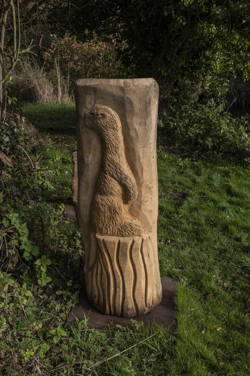 Heron and Otter Benches Art UK