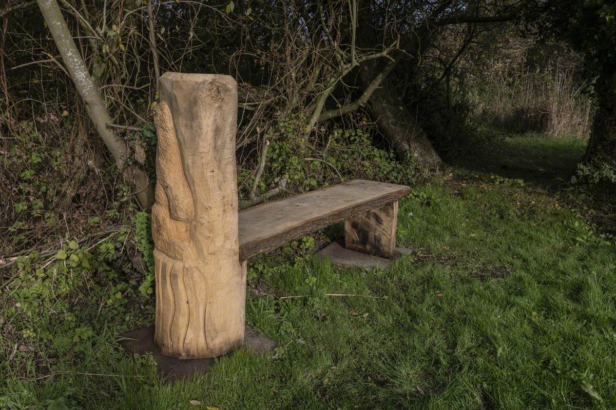 Heron and Otter Benches Art UK