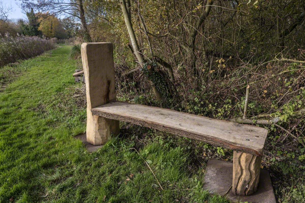 Heron and Otter Benches Art UK