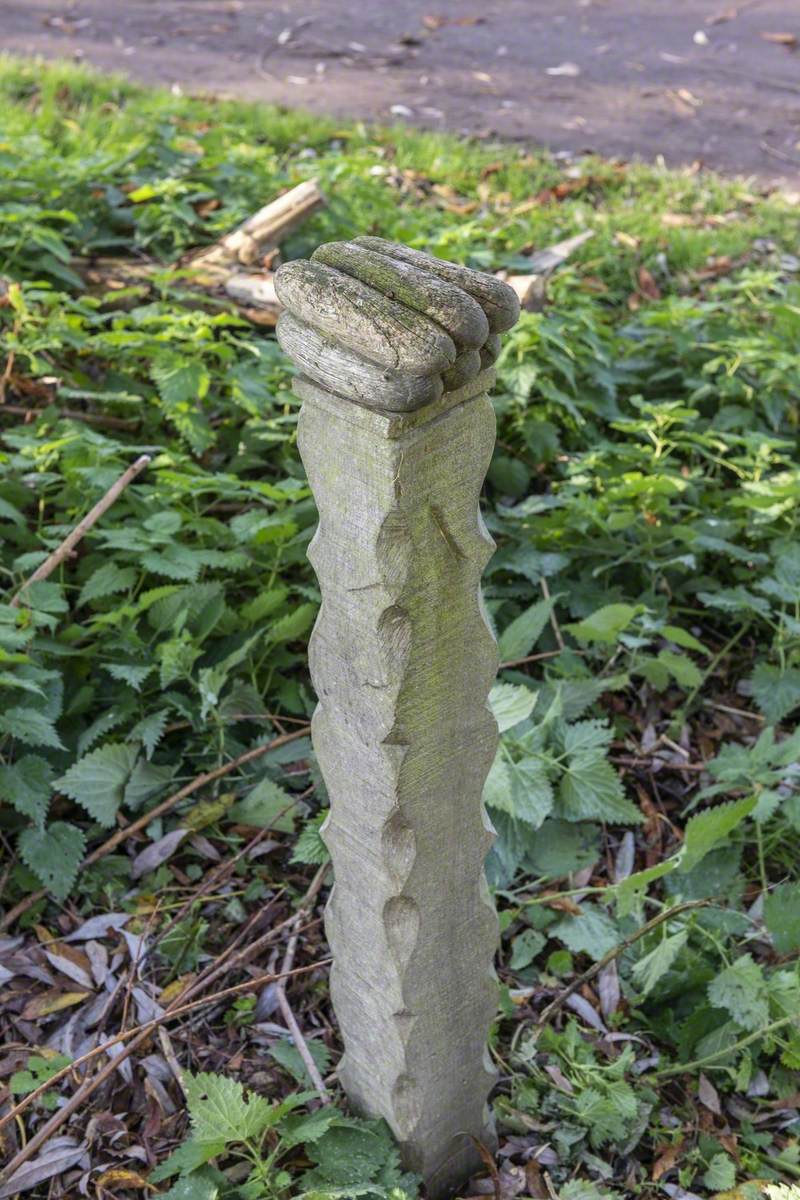 Posts on the Footpath to Pye's Mill with Dropped Shopping