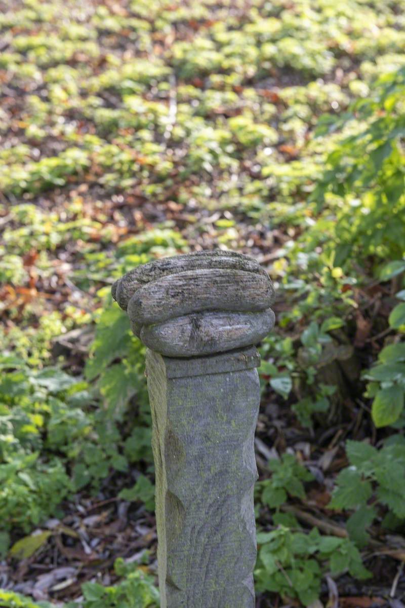 Posts on the Footpath to Pye's Mill with Dropped Shopping