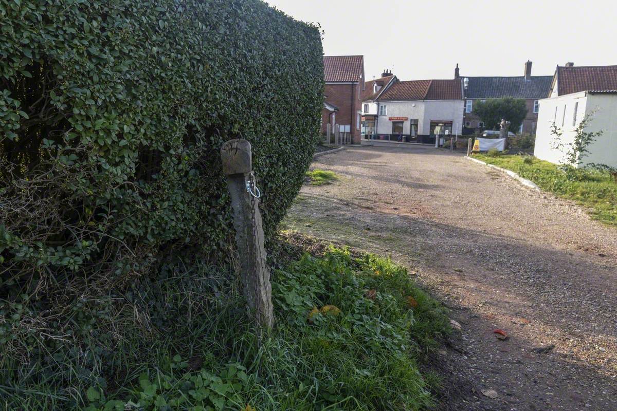 Posts on the Footpath to Pye's Mill with Dropped Shopping