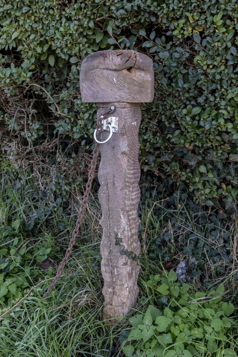 Posts on the Footpath to Pye's Mill with Dropped Shopping