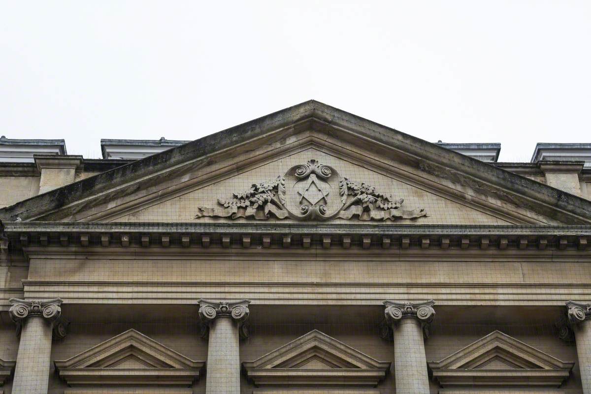 Pediment of Masonic Hall