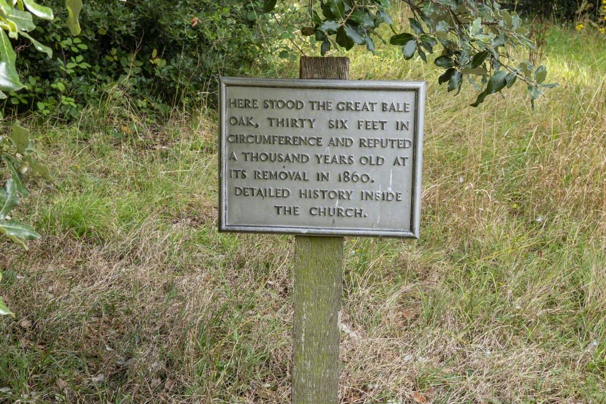 Memorial for Joanna Peppit, the Bale Oak